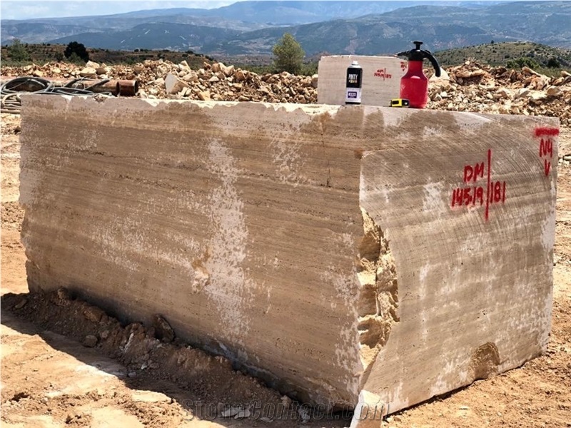 Ivory Cream Travertine Quarry