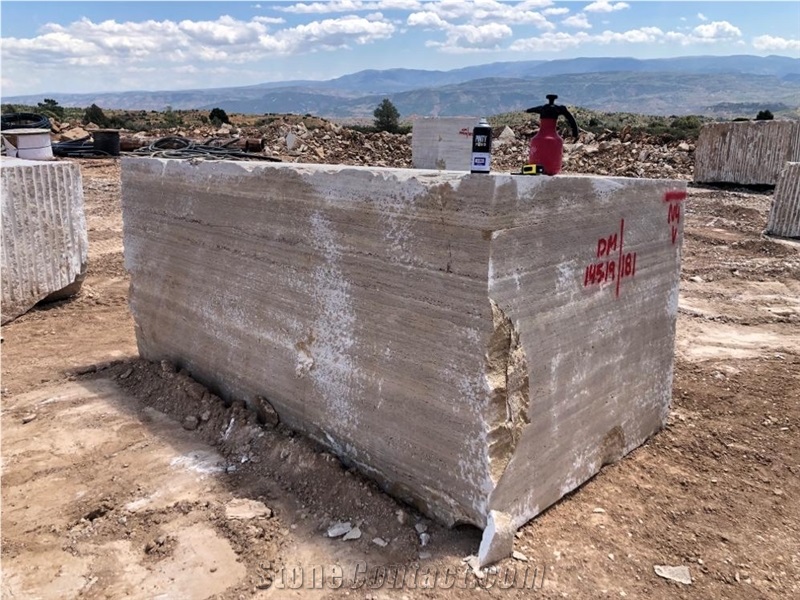 Ivory Cream Travertine Quarry