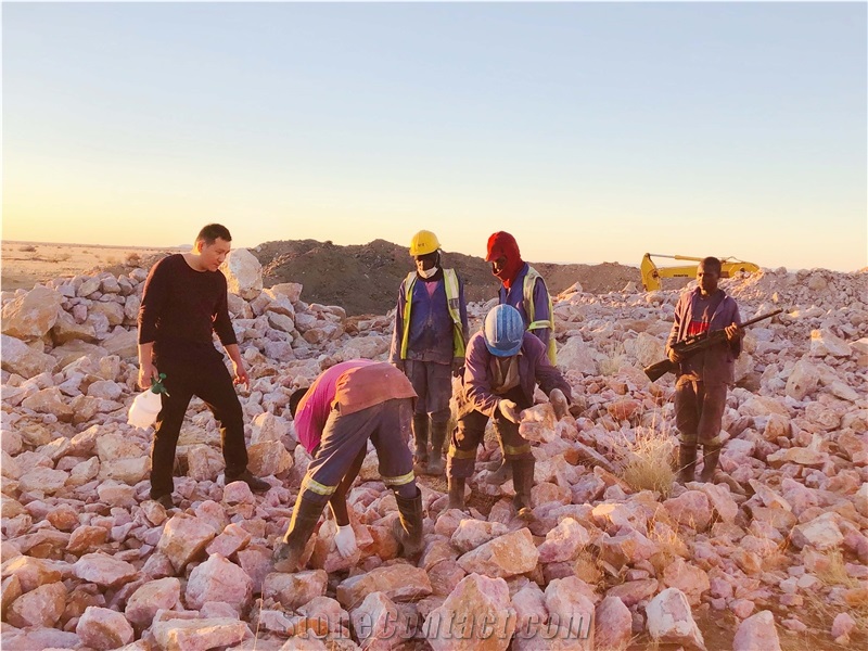 Rose Quartz Raw Stone Quarry