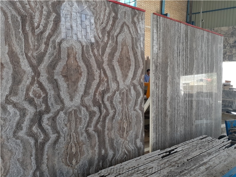 Silver Takab Travertine Quarry