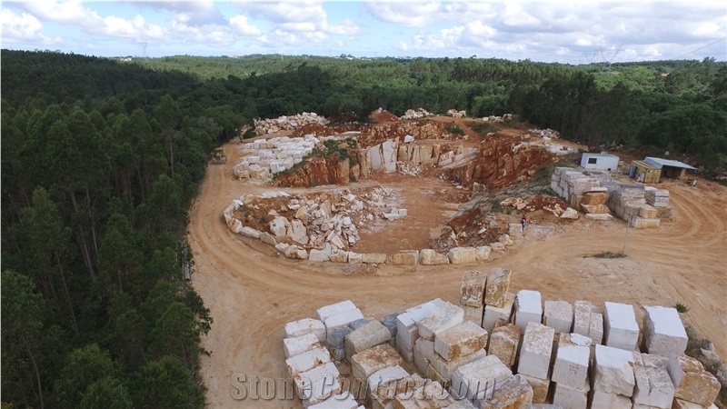 Branco Valongo Limestone Quarry