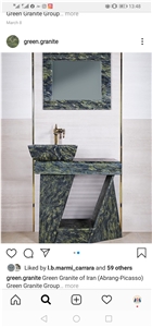 Picasso Green Granite quarry