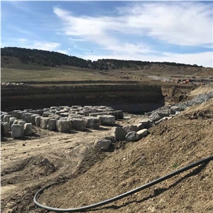 Grey Foussana Limestone Quarry
