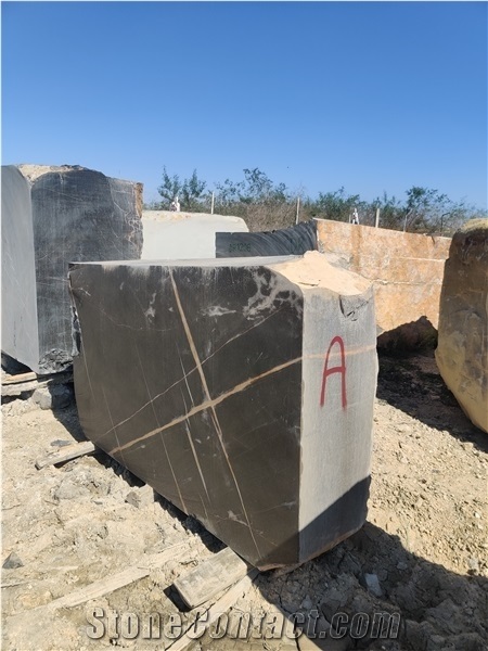 Noir Aziza-Black Sahara Marble Quarry
