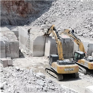 Wooden White Marble Quarry