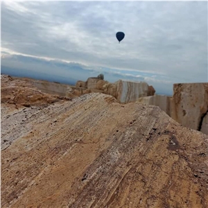 Denizli Yellow Travertine Quarry