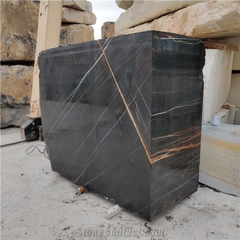 Noir Aziza-Black Sahara Marble Quarry