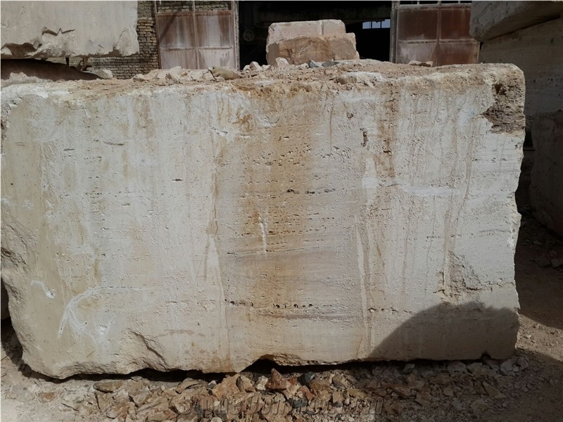 Jarghouye Isfahan White Travertine quarry