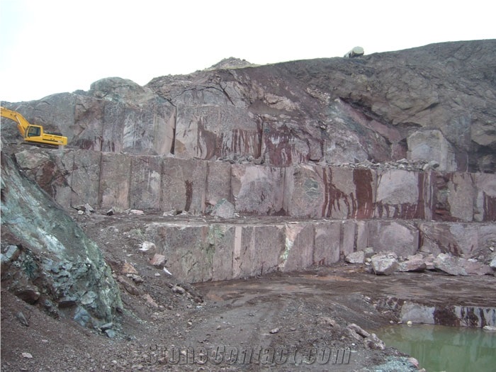 Elazig Visne Marble - Rosso Levanto Marble Quarry