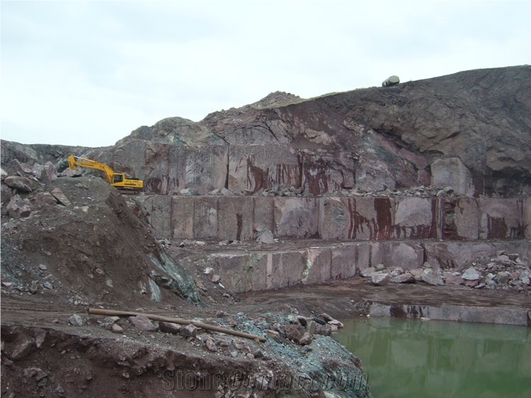 Elazig Visne Marble - Rosso Levanto Marble Quarry