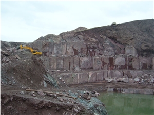 Elazig Visne Marble - Rosso Levanto Marble Quarry