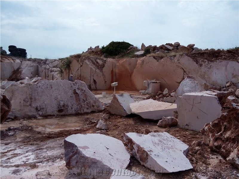 Evia Red Marble - Mykalissos Red Nature Marble Quarry