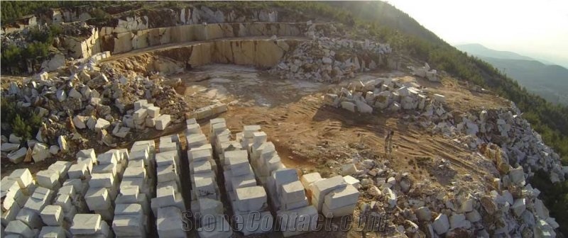 Silver White Marble Mugla Quarry