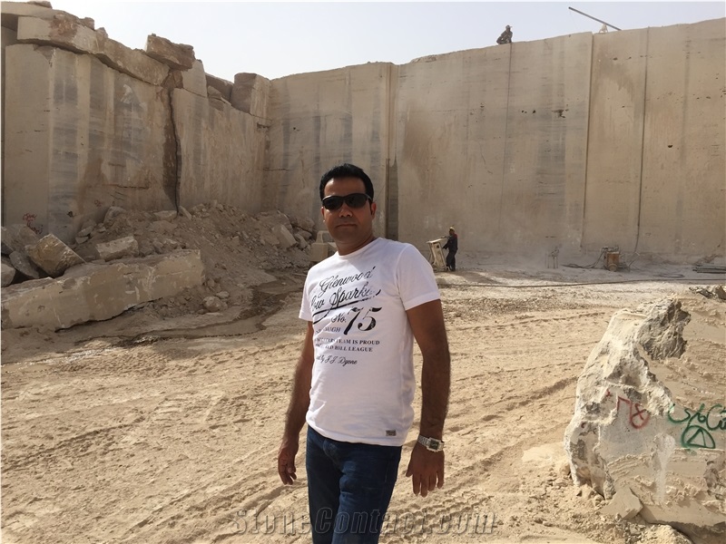 Persian Silver Travertine - Gray Travertine Quarry