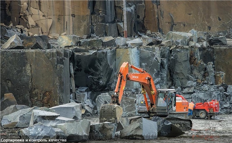 Gabbro Diabase - Karelia Black Granite Quarry