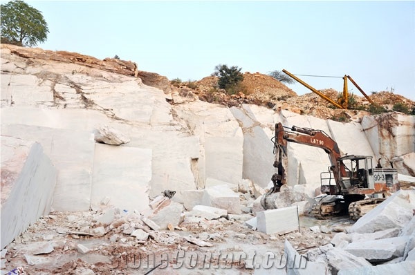 Umti White Marble Rajsamand Quarry