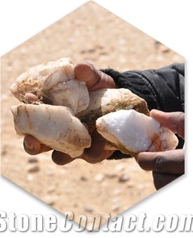 Chami White Quartz Stone Quarry