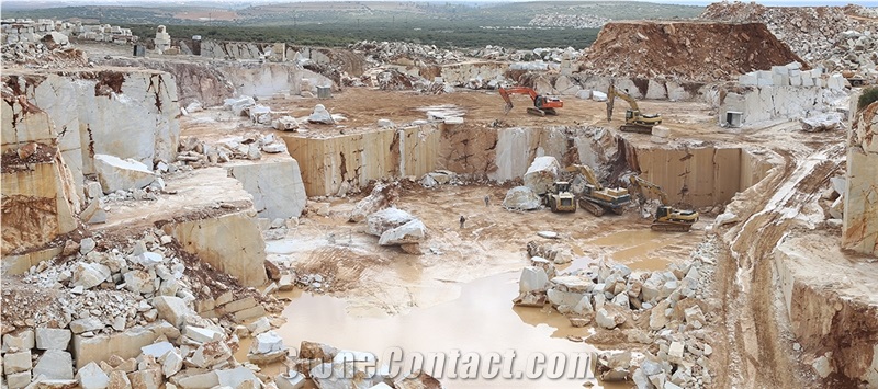 Karacasu Quarry- Kocar White Marble, Kocar Bianco Arabescato
