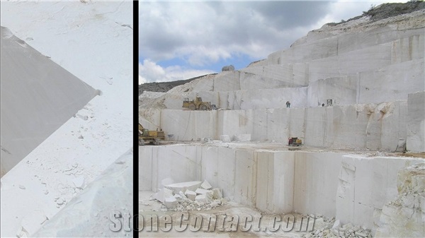 Macedonian Sivec White A1 Marble Quarry