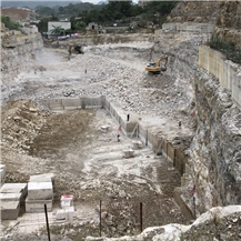 Wooden White Marble Quarry