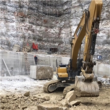 Wooden White Marble Quarry