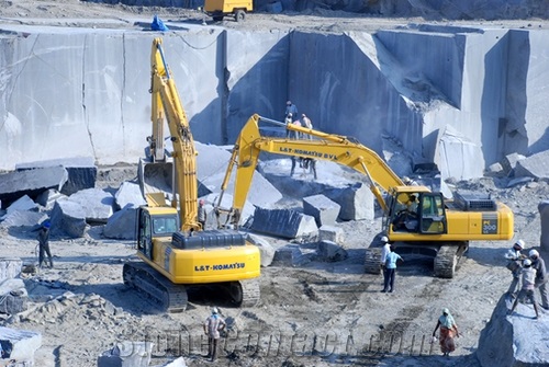 Viskont White Granite, Viscont White Wavy Granite Quarry