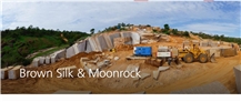 Brown Silk - Meteor Shower Granite/Moonrock Quartzite Quarry