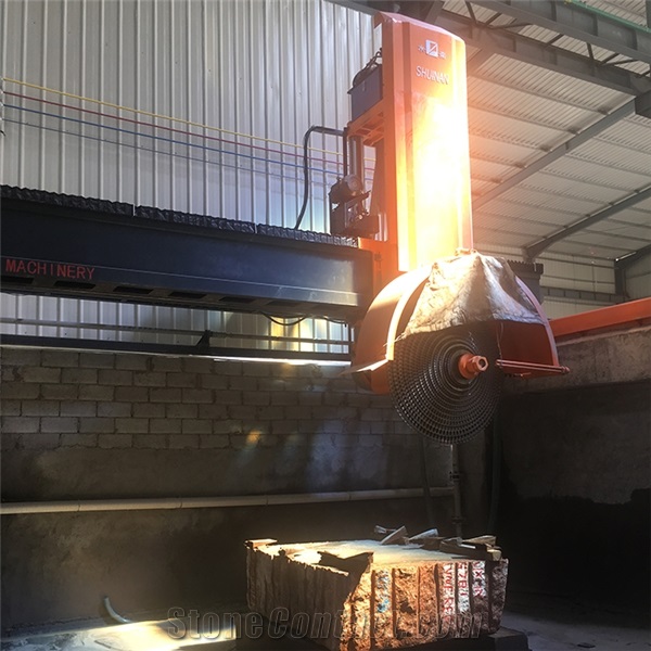 QQJ Granite Multi blade 4 pillars hydraulic cylinder block cutting machine