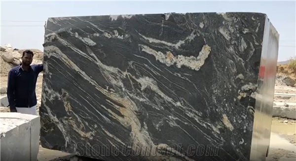 Titanium Black Granite Quarrty