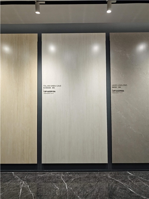 Travertino Classico White Natural 1.2Cm Porcelain Slabs
