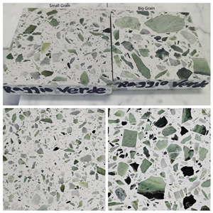 Green Terrazzo Customed Terrazzo Tile slab