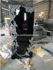 Shanxi Black Granite Headstone Tombstone