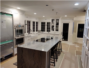 Natural Stone White Maldivi Maldives Quartzite Bar top