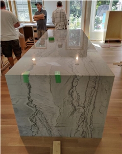 Natural Stone White Maldivi Maldives Quartzite Bar top