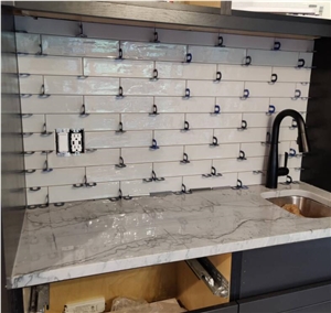 Natural Stone White Maldivi Maldives Quartzite Bar top
