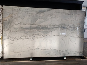 Natural Stone White Maldivi Maldives Quartzite Bar top