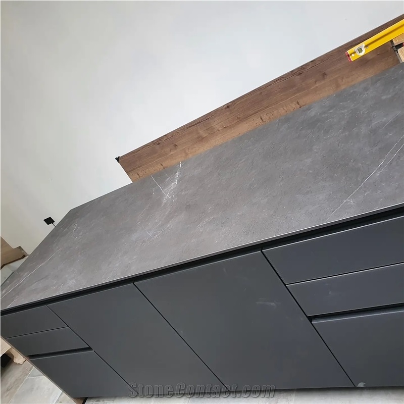 Grespania nero ardi 12mm porcelain kitchen countertop