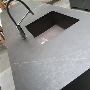 Grespania nero ardi 12mm porcelain kitchen countertop
