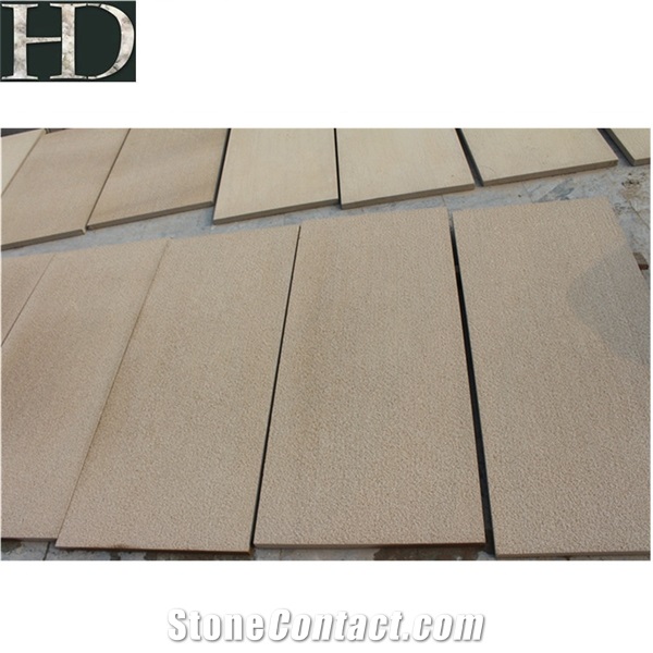 Natural Yellow Wooden Sandstone Tiles & Slabs for Wall Clad