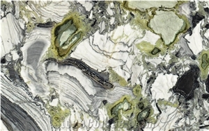 Green Gold Jade-White Beauty Luxury Marble