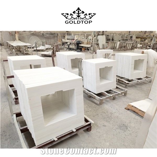 Customer Size Natural Marble Replacement Whole Slabs