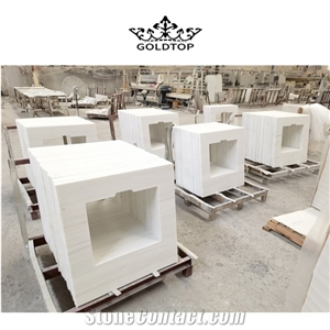Customer Size Natural Marble Replacement Whole Slabs