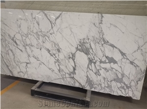 Large Snow Nature Marble White Slab