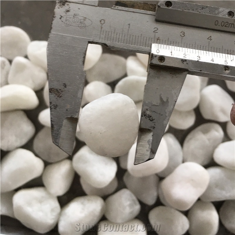Pebble stone landscape stone white pebble for decoration