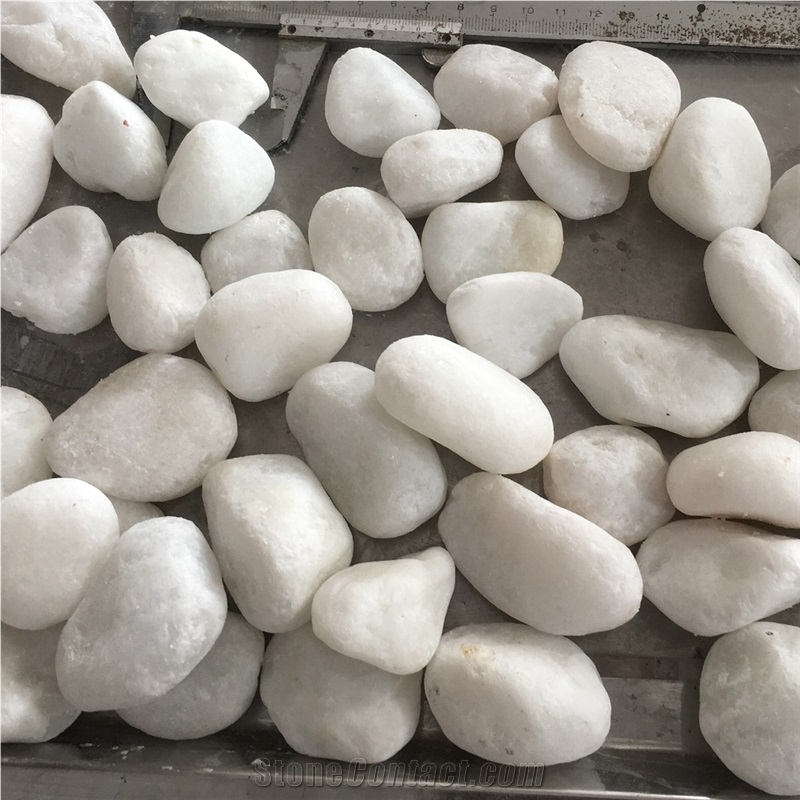 Pebble stone landscape stone white pebble for decoration