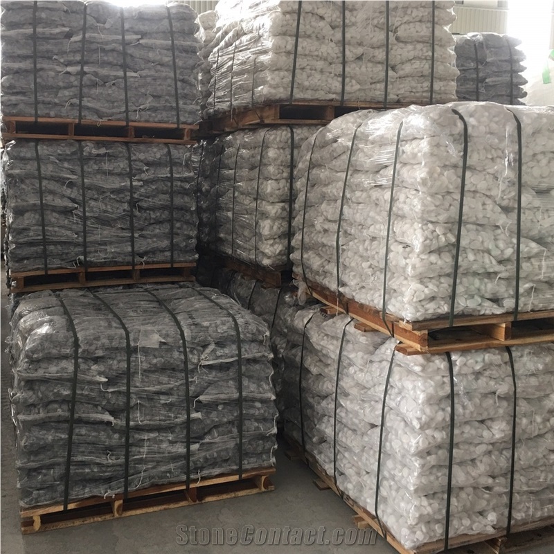 Pebble stone landscape stone white pebble for decoration