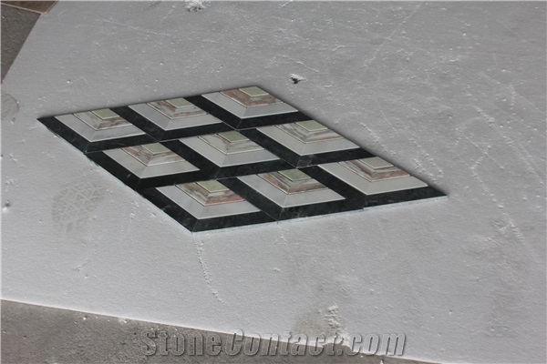Norway Rose Pink Mosaic Waterjet Pattern Tiles