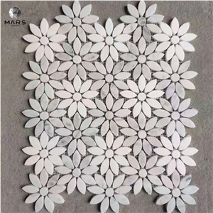 2021 Hot Selling Daisy Flower Marble Mosaic Tiles