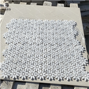 2021 Hot Selling Daisy Flower Marble Mosaic Tiles