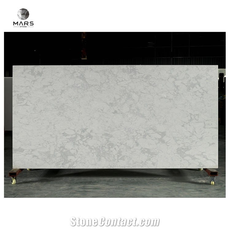 New Arrival Luxury Calacatta Quartz Stone With Big Veins